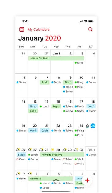 Daily schedule app