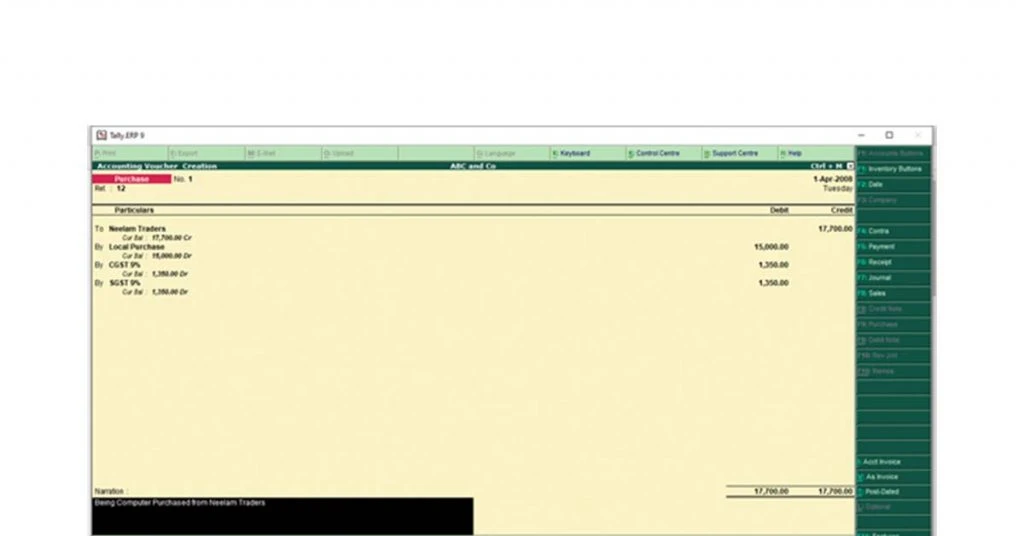 how-to-record-sales-purchase-entry-in-tally-with-gst