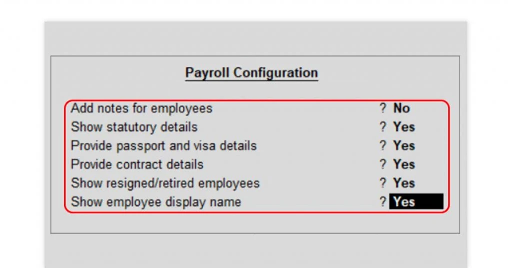 salary journal entry in tally