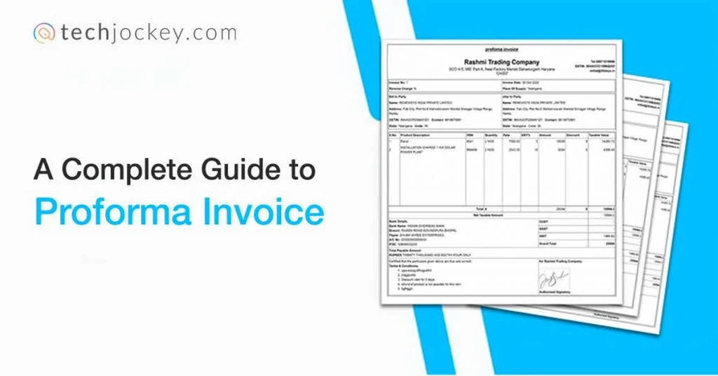 proforma invoice format