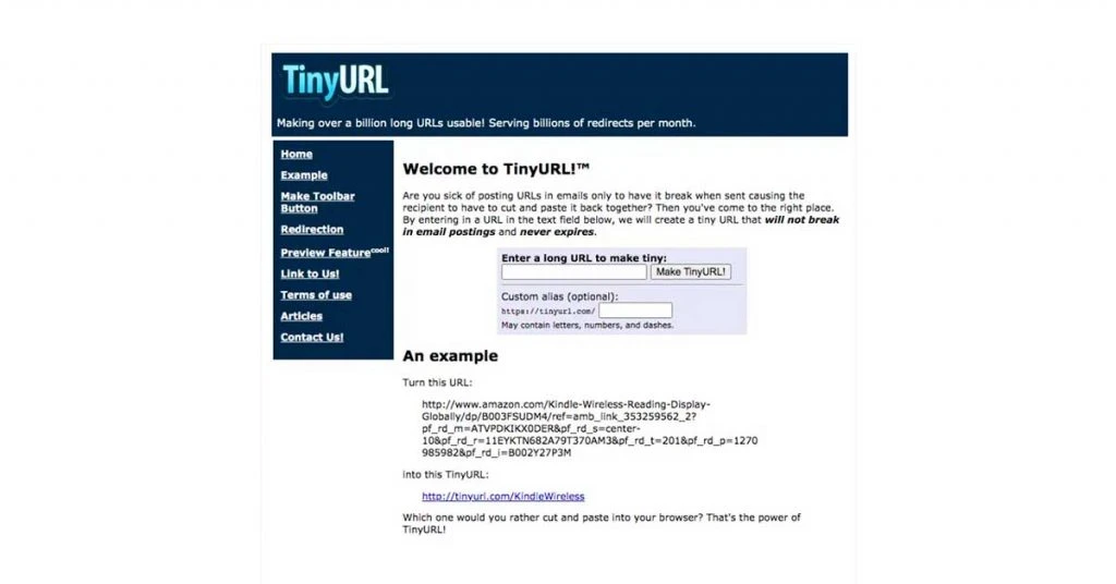 Tiny URL shortener