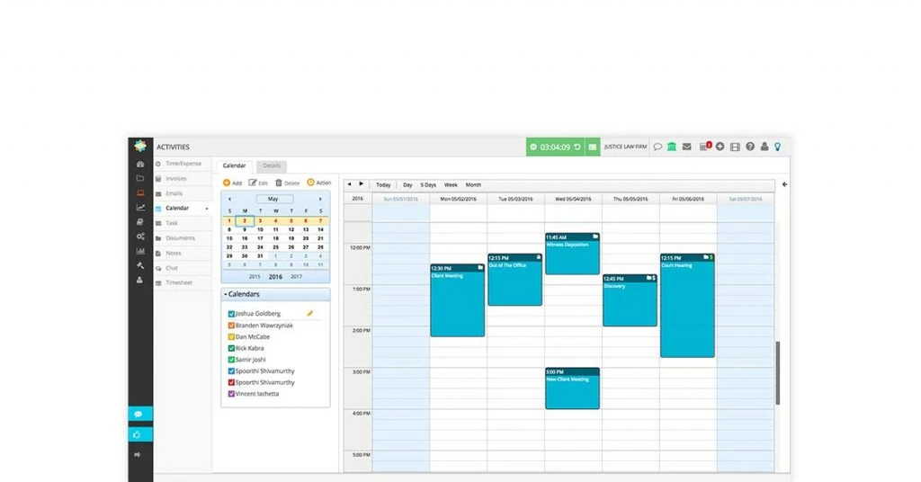 CosmoLex dashboard