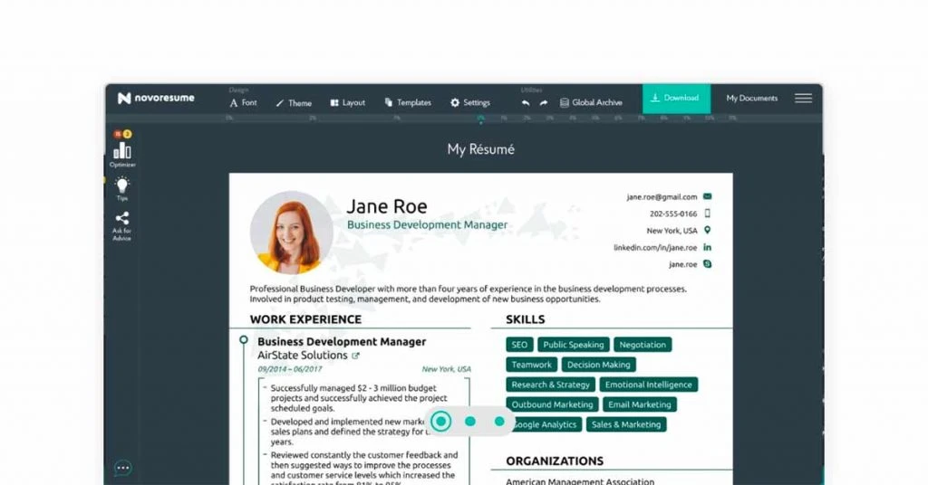 Novoresume Builder