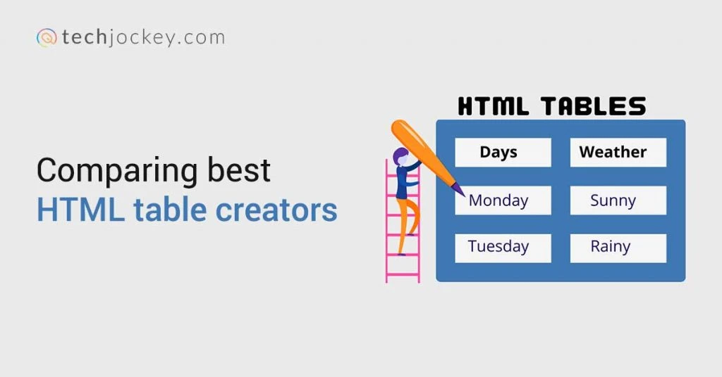 html table creator online banner image