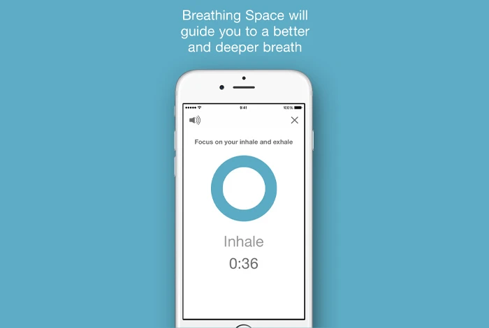 Breathing Space app for anxiety