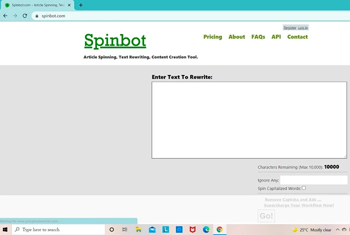 SpinBot Smart Text Rewriting Tool