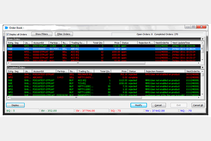 Omnesys Nest dashboard