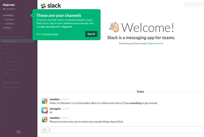 slack instant messaging app