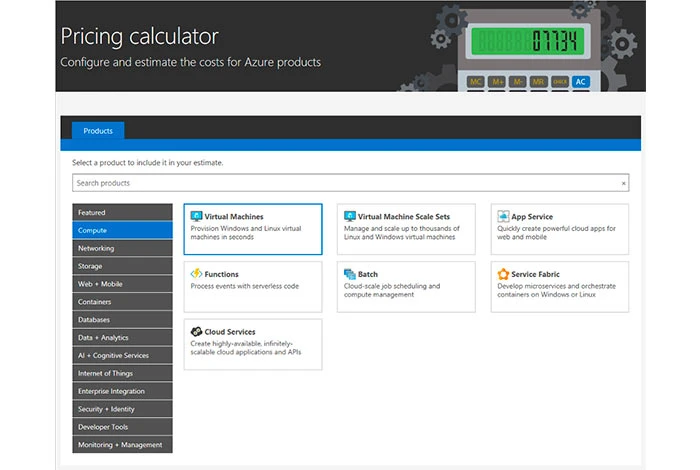 pricing calculator