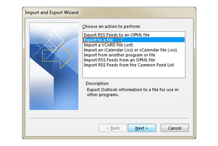 How to Back up your Outlook to MS Excel