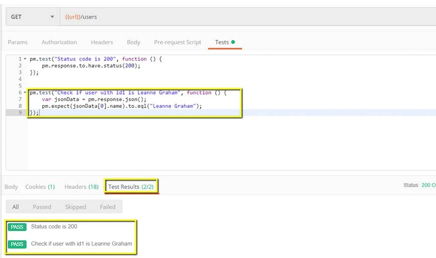 Step 7 of Creating Postman Tests