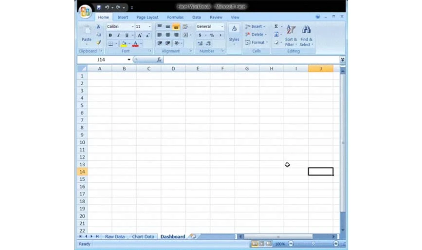 Step 2 of Creating an Excel Dashboard