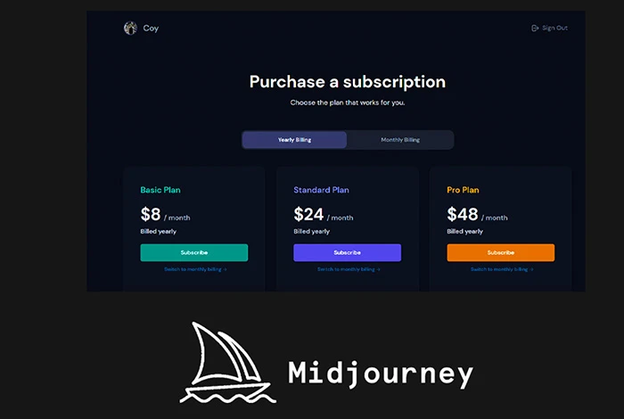 Subscribe to Midjourney Plan