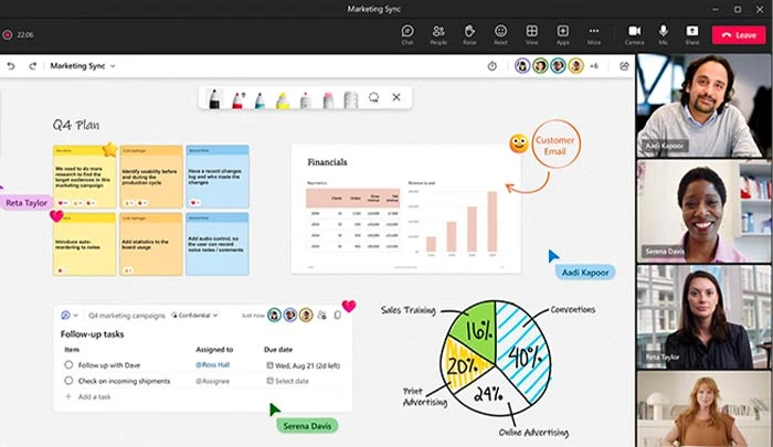 whiteboard online microsoft