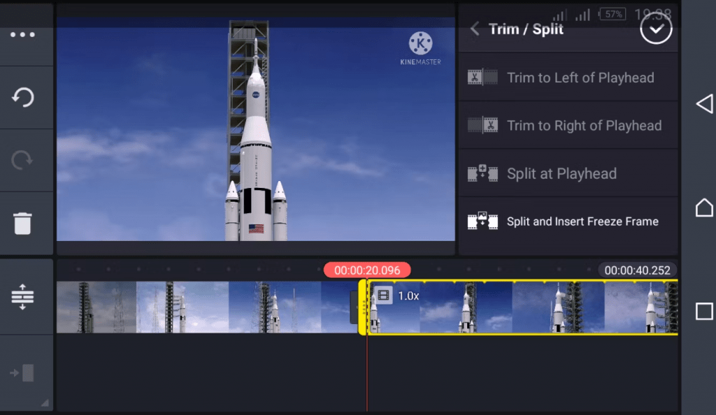 Trim Video in KineMaster