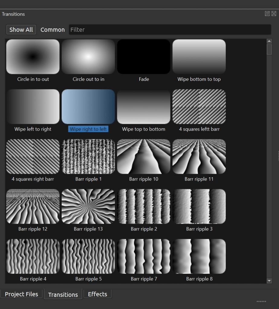 Video Transitions in Openshot 