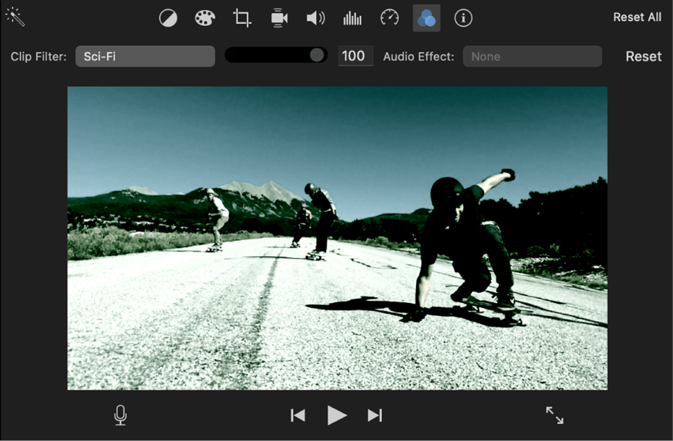 Applying Video Effects in iMovie