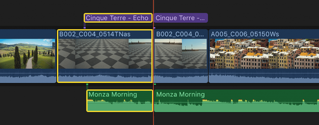 Add Trimmed Clips to Timeline in Final Cut Pro video editor