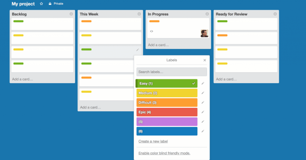 Add Labels to Cards in Trello 