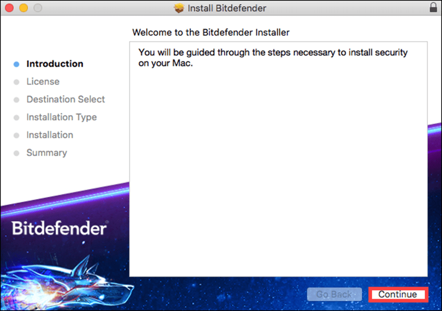 intrdoduction for bitdefender in mac