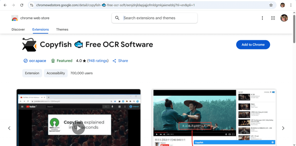 Browser Extensions for Text Inside Web Image