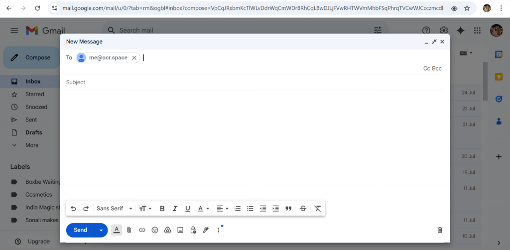 Email Bots (OCR by Email)
