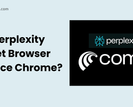 Banner with Perplexity Comet Browser logo and the text Will Perplexity Comet Browser Replace Chrome from Techjockeycom