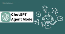 Illustration of ChatGPT Agent Mode with a robot, light bulb, and icons representing automation, ideas, and coding.