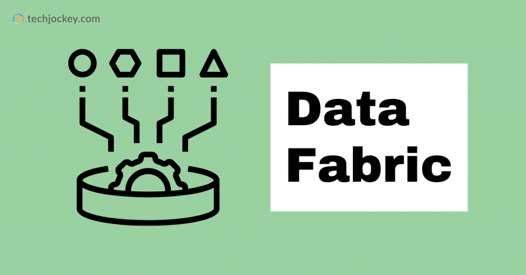 Data Fabric illustration representing centralized smart data integration and automation