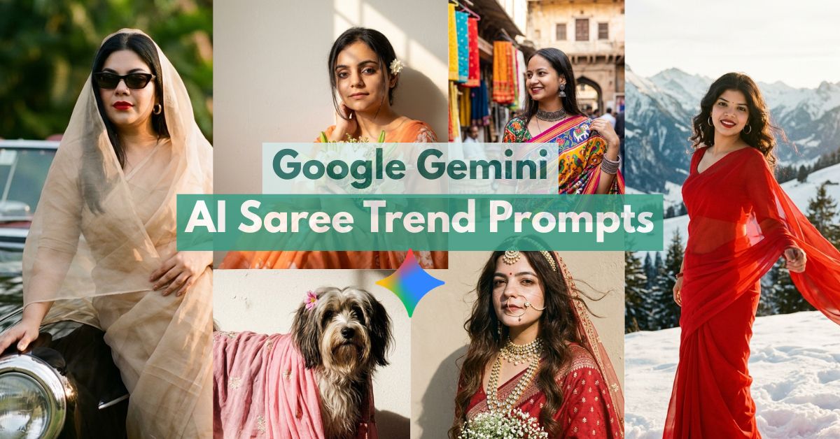 14+ Gemini AI Saree Prompts to Create Bollywood Style Images