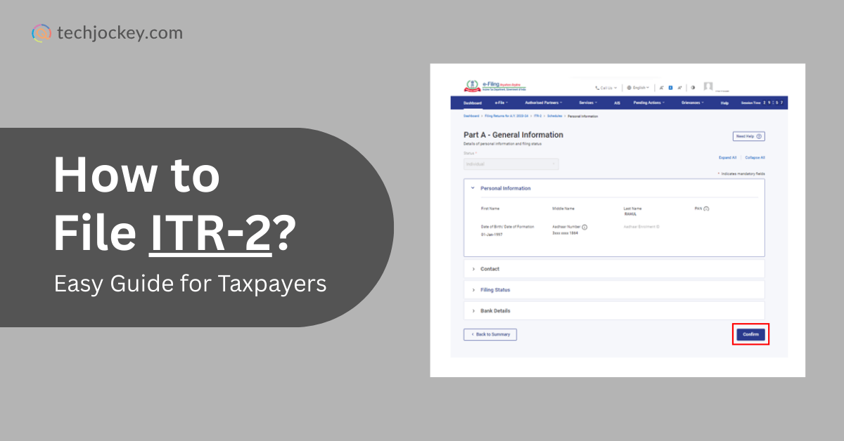 How to File ITR-2