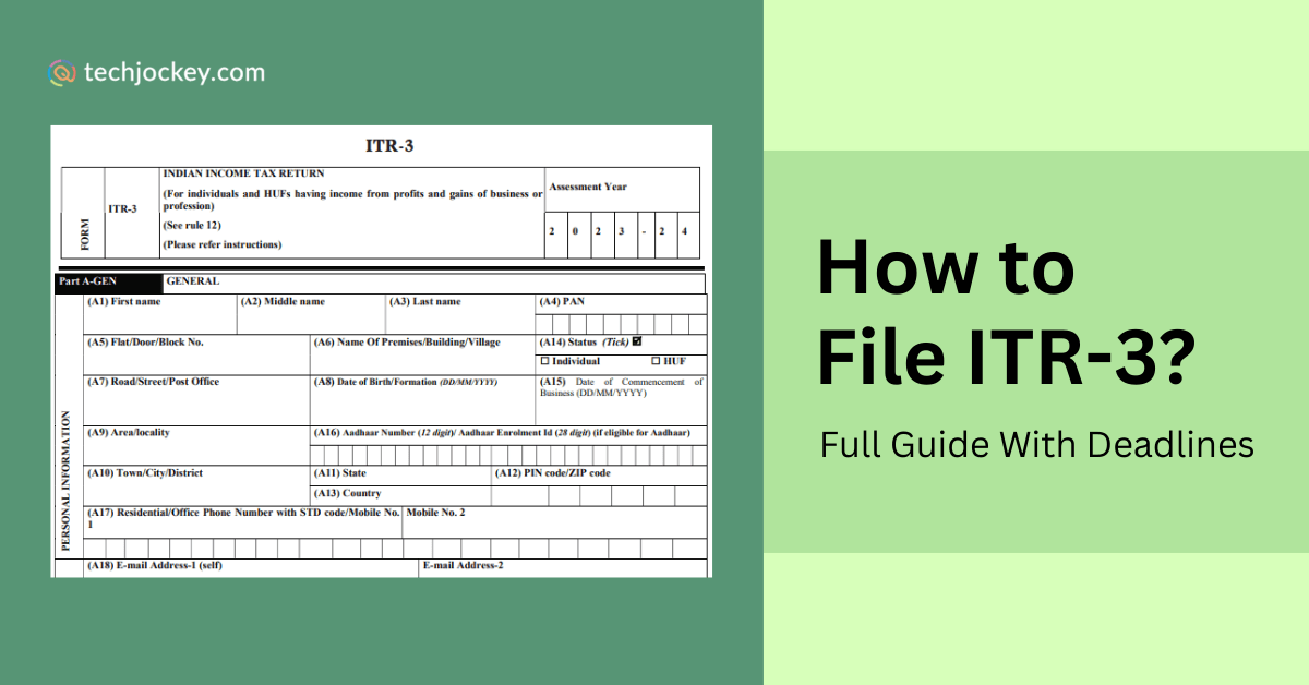 How to File ITR-3