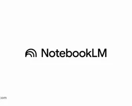 Logo for NotebookLM with a curved, minimalist icon and black text, sourced from techjockey.com.