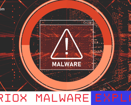 A red cyber-themed warning graphic showing a malware alert symbol inside a digital interface, featuring the text Albiriox Malware Explained, representing a detailed guide on the Albiriox Android Trojan.