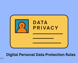 Illustration showing a data privacy ID card symbolizing Digital Personal Data Protection Rules 2025 and data privacy compliance in India.