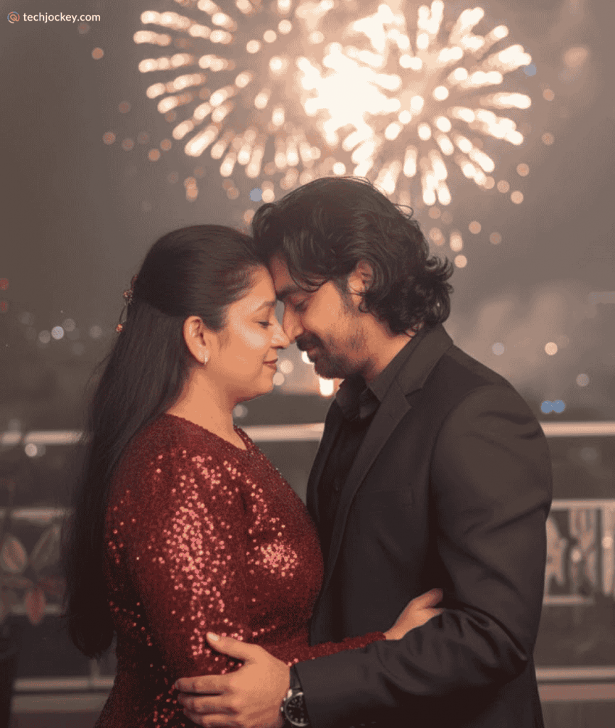 Couple’s Forehead Touch Pose image