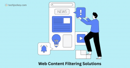 Illustration representing web content filtering solutions that help businesses monitor, control, and secure internet access across networks.
