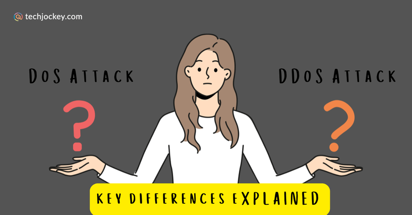 Difference Between DoS Attack and DDoS Attack with Real-World Case Studies-feature image