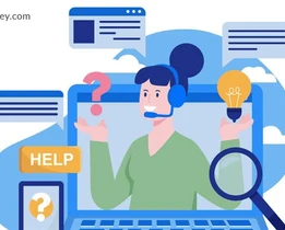 AI-powered customer support representative assisting users with queries and help desk solutions