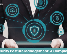 Data security posture management concept showing shield protection, cloud security, and data protection icons on a digital interface