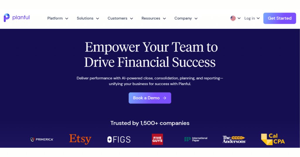 Planful financial planning and analysis software for budgeting, forecasting, reporting, and financial close management.