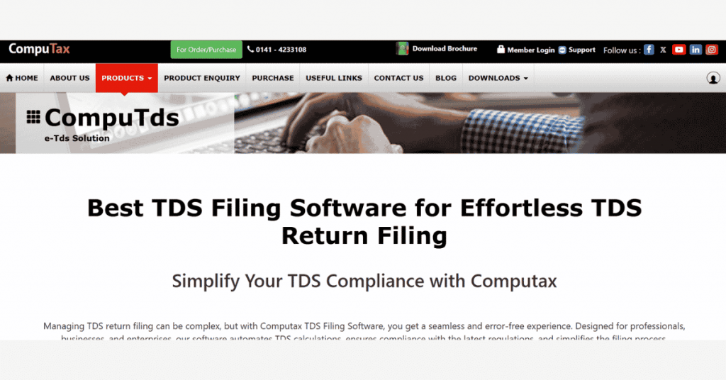 CompuTDS software for automated TDS compliance and effortless TDS return filing