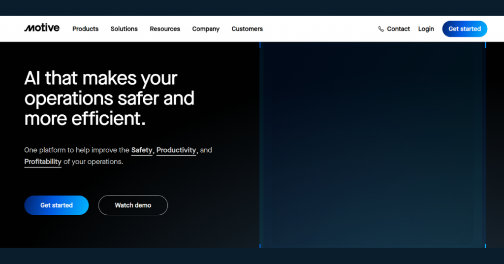 Motive AI fleet management software for driver safety, compliance, fleet tracking, and operational efficiency.
