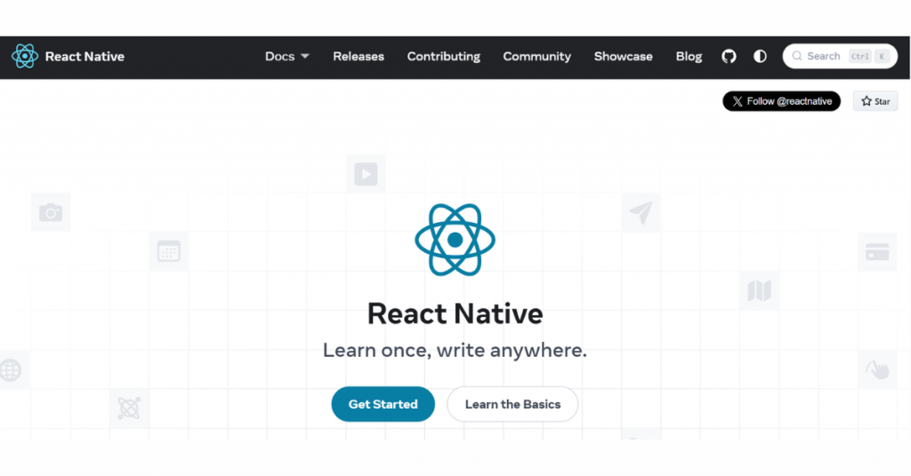 React Native cross platform framework for developing Android and iOS mobile apps using a shared JavaScript codebase