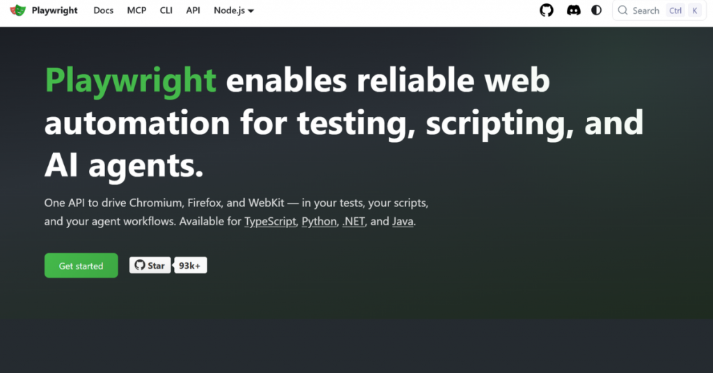 Tailwind CSS utility-first framework homepage for building responsive modern website interfaces.