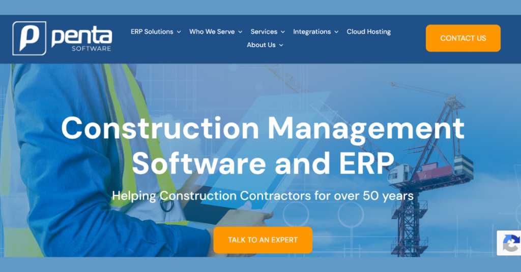 Penta construction management software and ERP for contractors