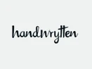 Handwrytten Handwrytten