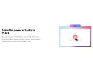 Steve AI-Repurpose-audio-to-video