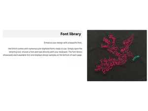 Ink Stitch font library