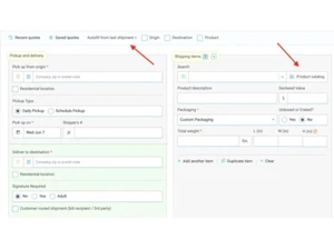 Freightview shipment